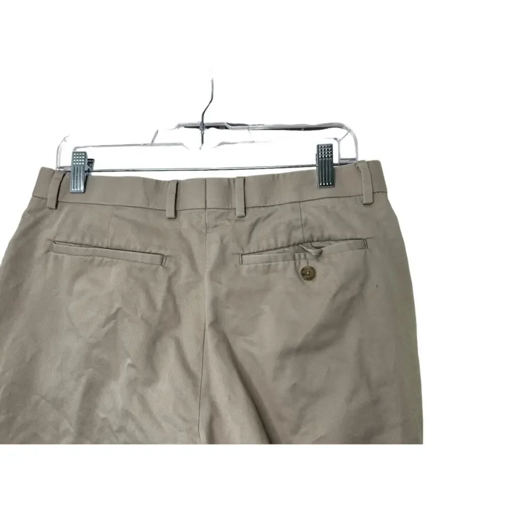 Banana Republic Khaki Flat Front Pants Men's 32x31